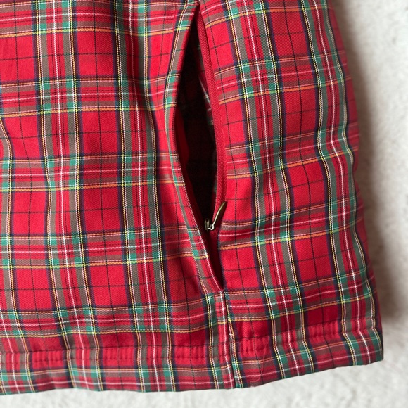 Charter Club Plaid Red Down Puffer Vest Women Size Medium - Picture 3 of 8